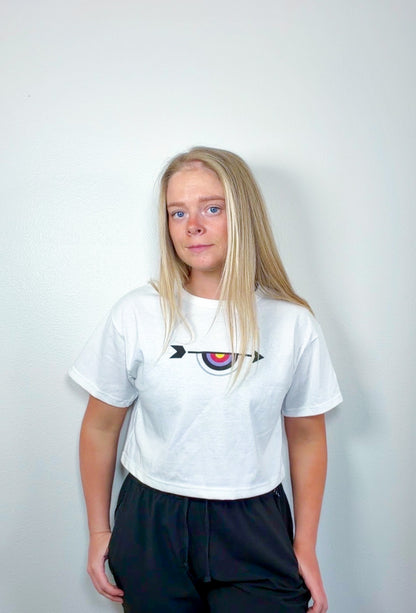Cropped Arrow Tee